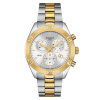 Montre Tissot PR 100 Sport Chic PVD Or Jaune Cadran Argent