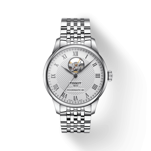 Montre Tissot Le Locle Powermatic 80 Open Heart Cadran Argent