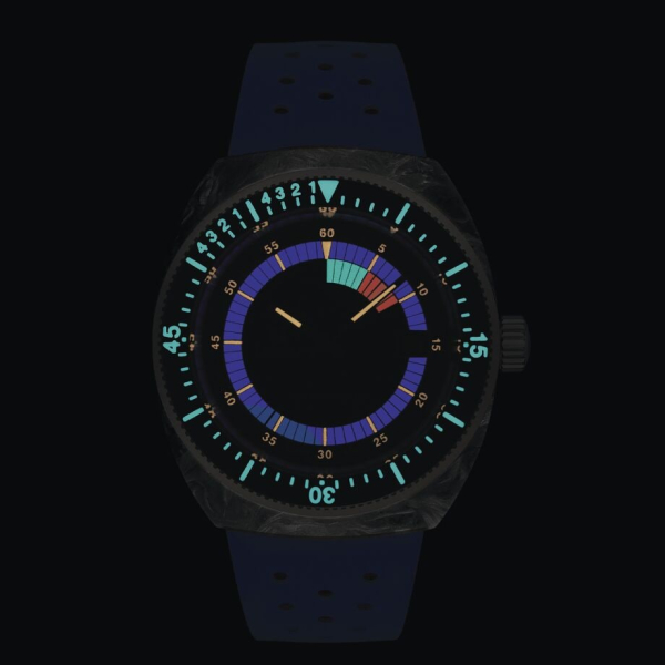 Montre Tissot Sideral Powermatic 80 Bracelet Caoutchouc Bleu