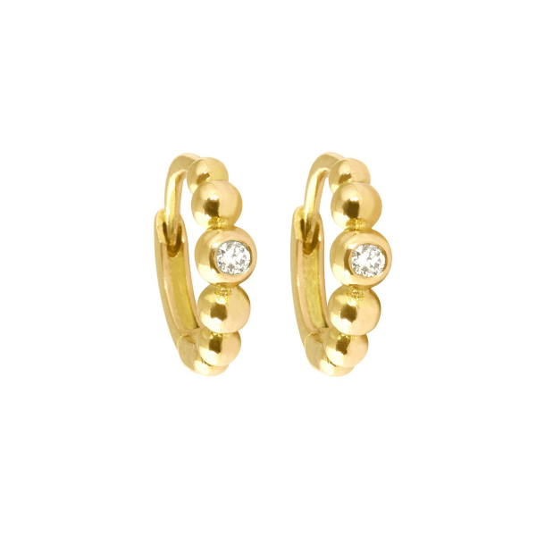 Boucles d'oreilles gigi CLOZEAU Lucky Diamants Or Jaune