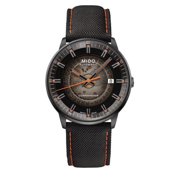 Montre Mido Commander Gradient Cadran Noir Bracelet Tissu