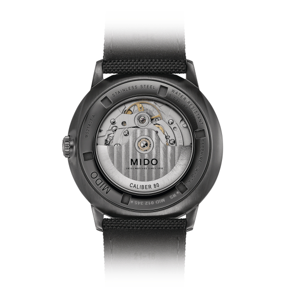 Montre Mido Commander Gradient Cadran Noir Bracelet Tissu