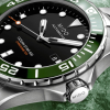 Montre Mido Ocean Star 600 Chronometer Lunette Verte Bracelet Acier