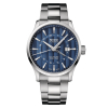 Montre Mido Multifort Dual Time Cadran Bleu Bracelet Acier