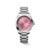 Montre Longines Conquest Heritage 34mm Cadran Rose Bracelet Acier