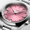 Montre Longines Conquest Heritage 34mm Cadran Rose Bracelet Acier