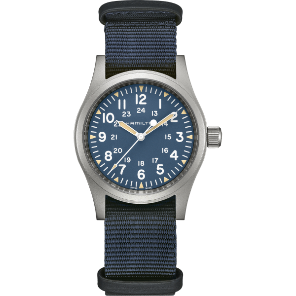 copy of Montre Hamilton Khaki Field Mechanical Cadran Noir Bracelet Nato Vert