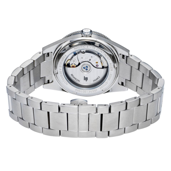 Montre LIP Nautic 3 Cadran Bleu Bracelet Acier