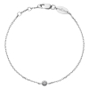 Bracelet Redline Minimaliste Diamant 0.02ct Chaîne Or Blanc