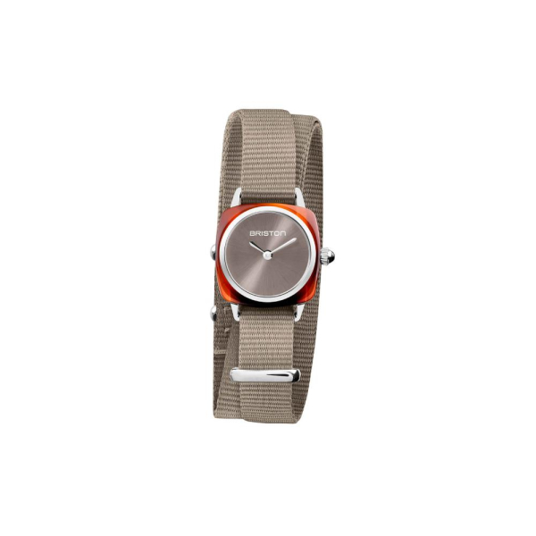 Montre Briston Clubmaster Lady Acétate Bracelet Nylon Gris