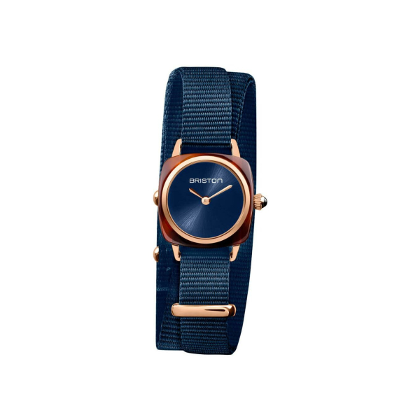 Montre Briston Clubmaster Chic Acétate Bracelet Nato Bleu Nuit