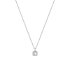 Collier Chopard Happy Diamants Icons Carré Or Blanc Serti 1 Diamant Mobile