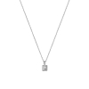 Collier Chopard Happy Diamants Icons Carré Or Blanc Serti 1 Diamant Mobile