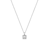 Collier Chopard Happy Diamants Icons Carré Or Blanc Serti 3 Diamants Mobiles