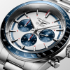 Montre Longines Conquest Heritage 42mm Bracelet Acier Chrono Bleu