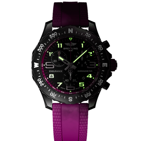 Montre Breitling Professional Endurance Pro 38 Avec Bracelet Violet