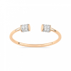 Bague Ginette NY Choker Ring Single Diamond Or Rose