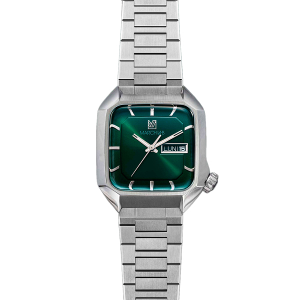 Montre MARCH LA.B AM2 Electrique 39mm Cadran Forest Bracelet Acier