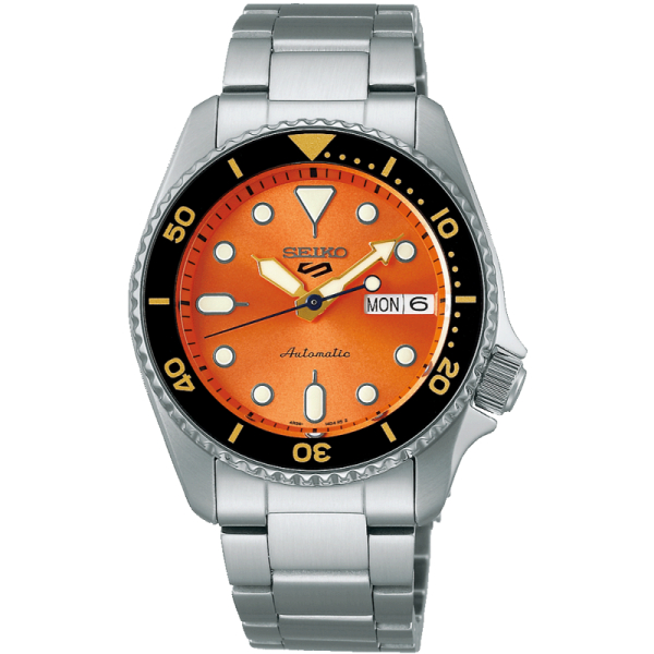 Montre Seiko 5 SRPK35K1 Cadran Orange Edition Anniversaire