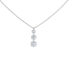 Collier La Brune & La Blonde 360° Trio Diamants 0.40 carat or blanc