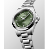 Montre Longines Conquest Heritage 30mm Cadran Vert Serti Diamants