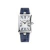 Montre Frederique Constant Classics Art Déco Carrée Bracelet Cuir Bleu