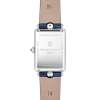 Montre Frederique Constant Classics Art Déco Carrée Bracelet Cuir Bleu