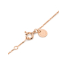 Collier Morganne Bello Victoria Diamants Quartz Fume + Diamants Or Rose