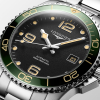 Montre Longines Hydroconquest 41mm Auto Lunette Verte Cadran Noir