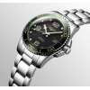 Montre Longines Hydroconquest 41mm Auto Lunette Verte Cadran Noir