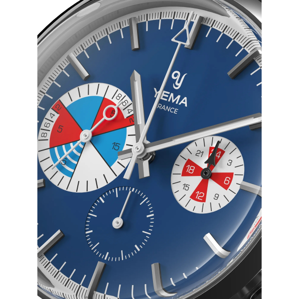 Montre Yema YACHTINGRAF CROISIÈRE MECA-QUARTZ CADRAN BLEU