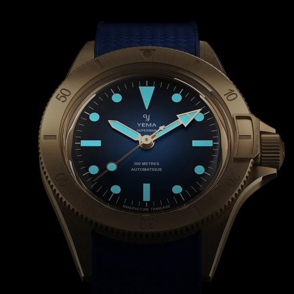 Montre Yema Superman Bronze CMM.10 Blue Limited Edition 39mm