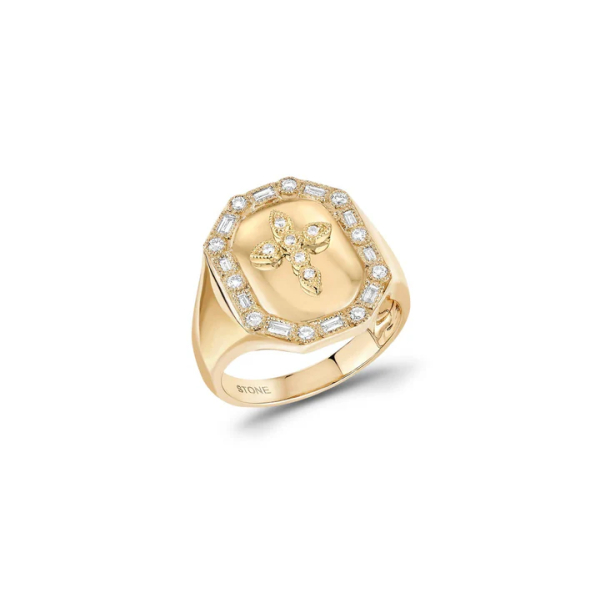 Bague Stone Paris Celeste Or Jaune & Diamants