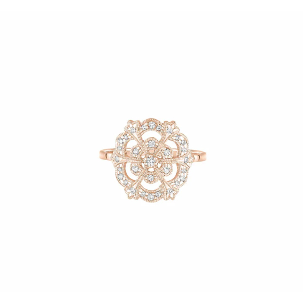 Bague Stone Paris Lace Or Rose & Diamants