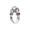 Bague Daniel Gerard Olympia Or Blanc Multi Saphirs