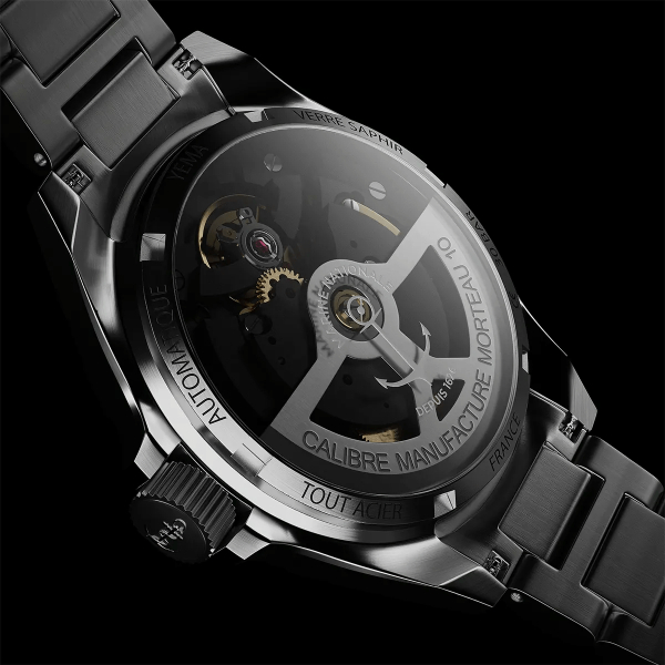 Montre Yema Navygraf Marine Nationale CMM.10 PVD Noir Bracelet Acier