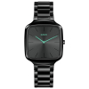 Montre Rado True Square Thinline Cadran Noir Aiguilles Turquoise