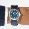 Montre Hamilton Khaki Field Quartz 38mm Cadran Bleu Bracelet Bleu