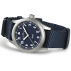 Montre Hamilton Khaki Field Quartz 38mm Cadran Bleu Bracelet Bleu