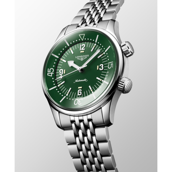 Montre Longines Legend Diver Cadran Vert Bracelet Acier