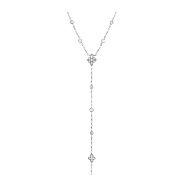 Collier Stone Paris Belle Epoque Or Blanc & Diamants