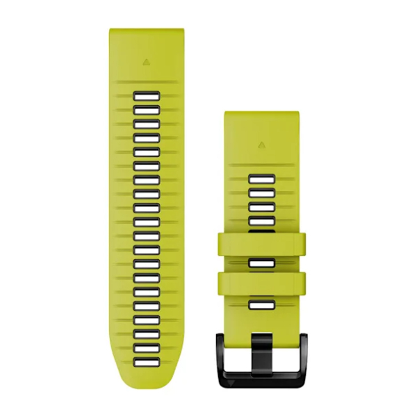 Bracelet Montre Garmin Quickfit 26mm Silicone Jaune Graphite