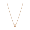 Collier Chopard Ice Cube Diamants Or Rose sur Chaîne