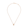 Collier Chopard Ice Cube Diamants Or Rose sur Chaîne