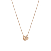 Collier Chopard Ice Cube Diamants Or Rose sur Chaîne