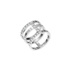 Bague Chopard Ice Cube Or Blanc