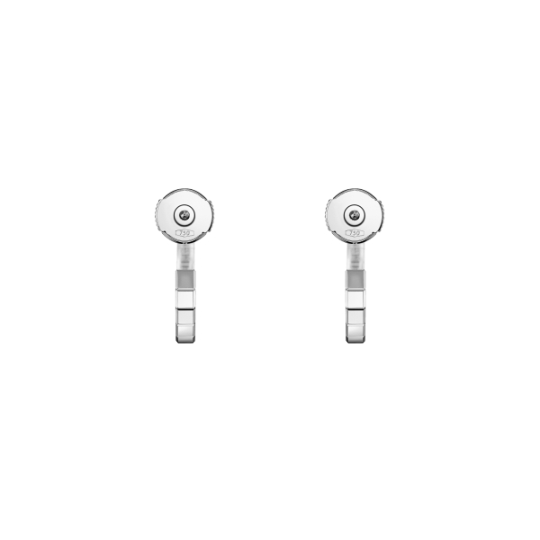 Boucles d'Oreilles Chopard Ice Cube Or Blanc