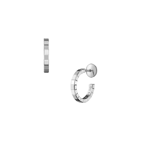 Boucles d'Oreilles Chopard Ice Cube Or Blanc