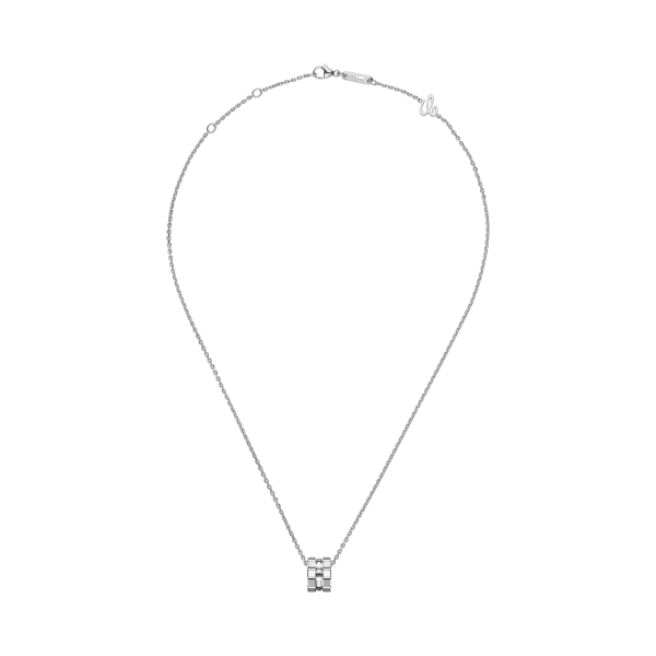 Collier Chopard Ice Cube Or Blanc sur Chaîne