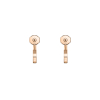 Boucles d'Oreilles Chopard Ice Cube Or Rose